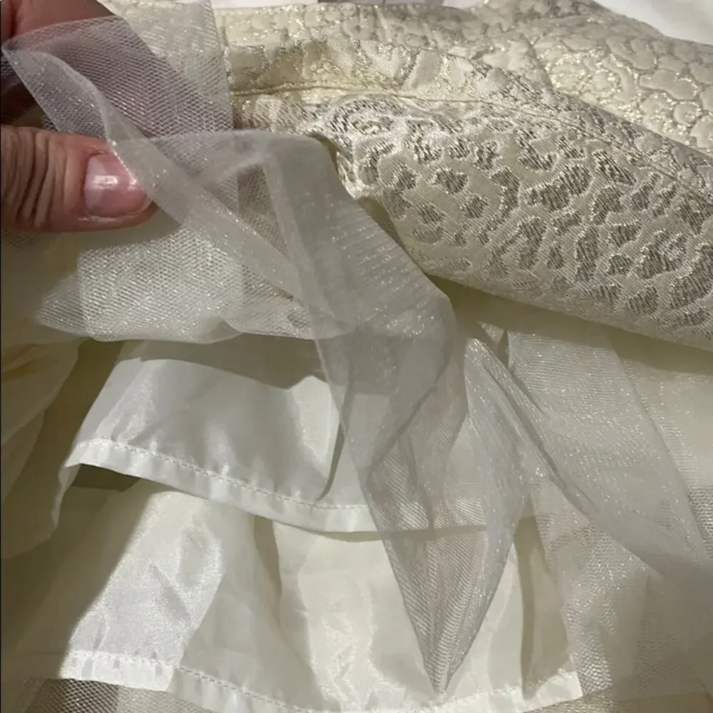 Gymboree 3t ivory golden full skirt bloomers NWT Christmas New Year’s Eve party